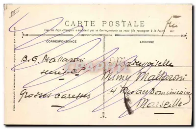 Cruiser corazzato Edgar-Quinet — Marina Militare Francese — Editore: Stabilimento Fototipografico Matus Bar-Toulon — Verso