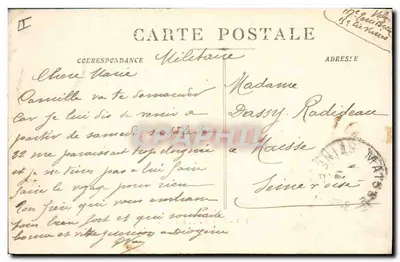 Nîmes - A Prefeitura — Bilhete postal antigo n°3229, editado pela casa 'A Prefeitura' — Verso