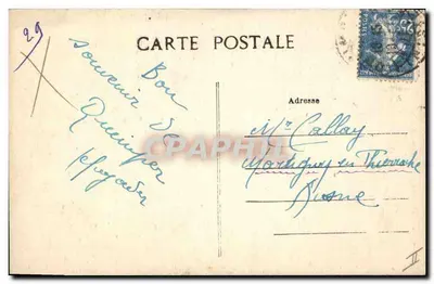Quimper — A Prefeitura, Parte antiga — Coleção Vullany, n°4507 — Verso