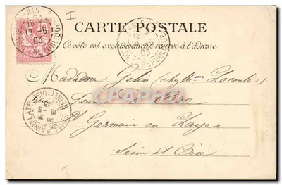 Paris — Tribunal de Comércio. Ponte do Cambio — L. J. & Cie, editor. Angoulême-Paris — Verso