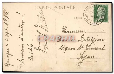 Quimper — Prefektura, Stara część — Kolekcja Villard, nr 4507 — Rewers