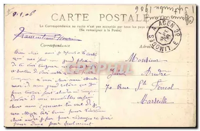 PÉRIGUEUX — Entrata della Prefettura — Editore non identificato — Verso