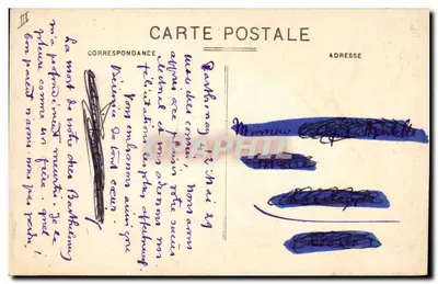 Parthenay — Podprefektura — CL. Cordier, Wyd. Giroire — Rewers