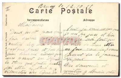 Villers-aux-Bois — Detalhes da guerra 1914-15 — A. R. — Verso