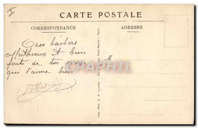 Mont-Saint-Éloi — As torres da antiga abadia antes da guerra de 1914 que foram destruídas — Charles Ledieu, editor — Verso