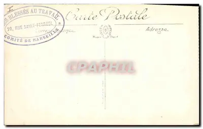 Albert (Somme) — Bairro após o bombardeio — Vise Paris n°722 — Verso