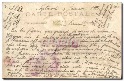 Wojna 1914 — niemiecka 'Kultur' w Soissons — J. Convoisier, Paryż, nr 242 — Rewers