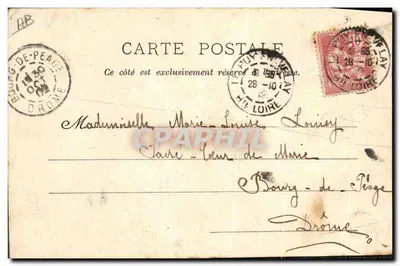 Environs do Puy — Tipo da camponesa da Alta Loire — editor Margerit-Brémont, n°242 — Verso