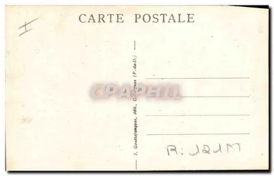L'Auvergne — couple en costume traditionnel — G. D'O. - 1917 — Verso