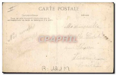 Mała Ptaszka z Auvergne — Pittoreska Auvergne — V.D.C. nr 1438 — Rewers