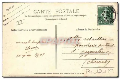 Un matrimonio in paese — Le Velay Illustré, n° 343 — Cliché M. B. Rep. int. — Verso