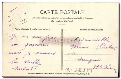 A Bourrée — Dança nacional em Auvergne e Velay — "LE VELAY ILLUSTRÉ" n°276 — Verso