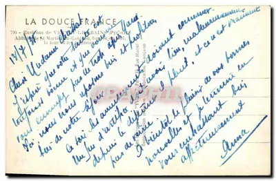 Wieża klasztoru Świętego Martyna w Canton — Vernet-les-Bains (Pyrénées-Orientales) — wydawca 'La Douce France' — Rewers