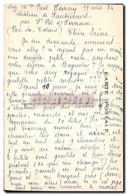 O Castelo de Sautricourt — Arredores de St-Pol-sur-Ternoise — Imp. F. Surennaud — Verso
