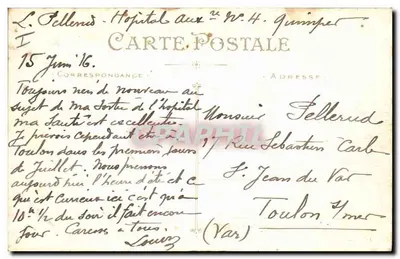 Quimper — A Prefeitura — Artaud e Nozais, Nantes — Verso