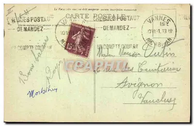 Pontivy - Subprefeitura e Prefeitura — Laurent-Kel, Rennes — Verso