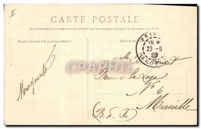 Prévias — Prefektura — Wydawnictwo J. Brun i cie. Carpentras — Rewers