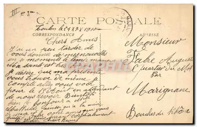 Navio de guerra francês — 'Ernest Renan' — Édit. M.P. Tornion — Verso