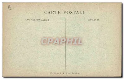 Francuski statek wojenny — Ernest Renan — Wydawnictwo L.F.F. Toulon — Rewers