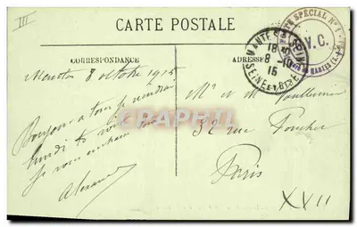 Mantes - A Avenida da República e o Tribunal — Verso