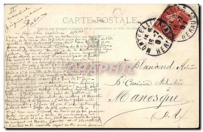 Montpellier — Pałac Sądowy — Wydawca L.-J. Albâsile, nr 4 — Rewers