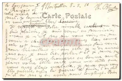Montpellier — Triomfboog en Justitiepaleis. — Achterkant