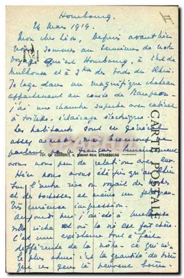 Mulhouse - O Tribunal — editor Qu Berderet, Strasbourg, n°13 — Verso