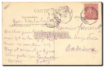 Montauban - Plac Kury - Sąd Rejonowy — Achille Bouis, fot., Montauban, seria 1 — Rewers