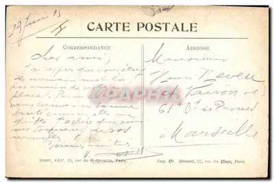 Le Quesnoy (Somme) — Wat er van de Kerk over is — Visé in Parijs N° 205 — Achterkant