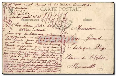 Raon-l'Étape (Vosges) — incêndio deliberado pelos alemães — A.C. Woock - n° 11086 — Verso