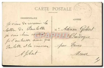 Nancy — Bombardamento dos dias 9-10 de Setembro de 1914 — Imprencias Réunies de Nancy — Verso