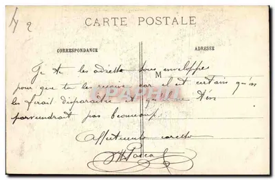 Mont-Saint-Éloi — Ruïnes van de torens van de abdij gebombardeerd in 1914-15 — Visé Paris n° 382 — Achterkant