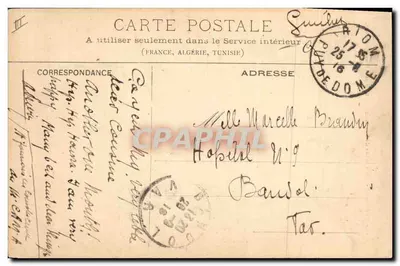 Auvergne - Mercadores de animais — Garel Ainé, Bazar, Clermont-Fd. — n°157 — Verso