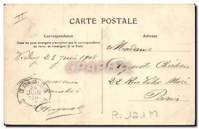Bourrée z Auvergne — Przedstawienie Dams — M.T. I.L. n°304 — Rewers