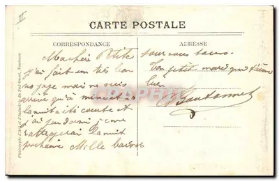 Nîmes — Palácio de Justiça — Fototipia de Arte e Indústria, Sudeste — Verso