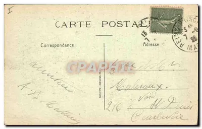Reims em ruínas — Entradas da Rue Henri IV e Rue de Mars — L. Michand, editor. Reims — Verso