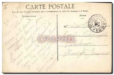 Strada di Belgio dopo la battaglia — d'après l'Illustration — "GEO." 12 - 1914 — Verso
