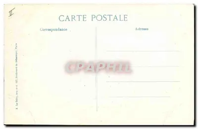 Zamek Condé w Ferté-sous-Jouarre — ruiny po bombardowaniu — 6. seria, wydawca E. Le Dols, Paryż — Rewers