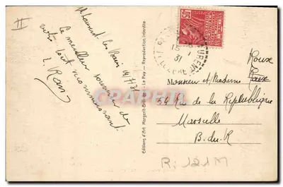 Le Puy — Uma Boa Bourrée — Cenas de Aldeia n°5444 — Verso