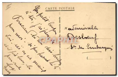 Cena de campo — três homens e uma mulher — Editor: Édouard d'Art Margerit Brémont, n° 278 — Verso