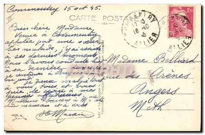 La Cigogne - Bourbondoorschending — Serie 17, uitgegeven door La Cigogne — Achterkant
