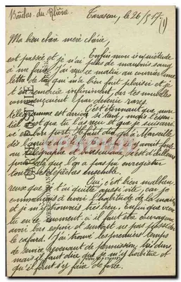 Beauchâtre — O Castelo e os Muros, XIIIº século — LL. — Verso