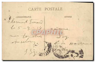 Zamek Murols — Ruiny — L'Auvergne, nr 524 — Rewers