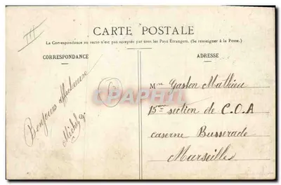 Auvergne - A Fonte do Pastor — editor desconhecido, número de série não visível — Verso