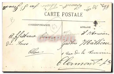 Auvergne — Un Buron — Speciale uitgave, Flagel, 1 Rue Blatin — Achterkant