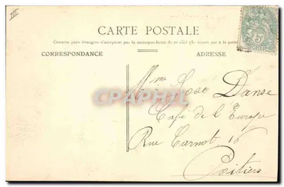 CPA Prefecture Poitiers — Verso