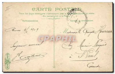 Rennes. Prefektura — wydawca L.V. & Cie, nr 613 — Rewers