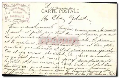 Rochefort-sur-Mer — Jardim da Prefeitura — Editor: Le Foyer des Cantralesants — Verso