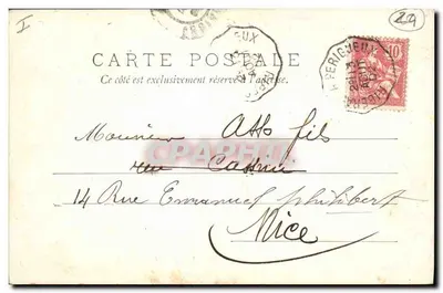 Château de Ribérac — Dordogne — éditeur inconnu, n° de série non visible — Verso