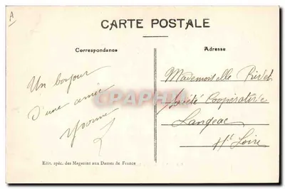 Roanne — La Sous-Préfecture — Editor especial de los Almacenes a las Señoras de Francia — Reverso